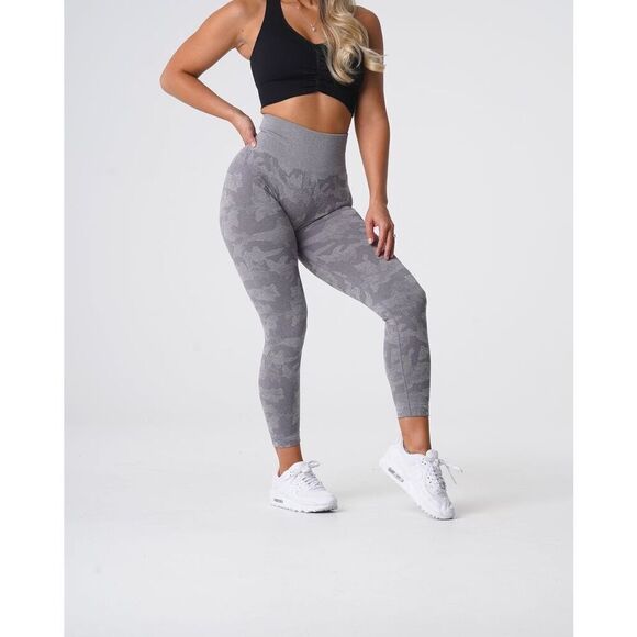 NVGTN Blue Camo Seamless Leggings Small Butt Scrunch Sold out Online - Picture 5 of 11